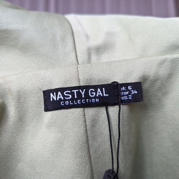 NWT Nasty Gal Mint Sleeveless Waistcoat - Picture 3 of 8